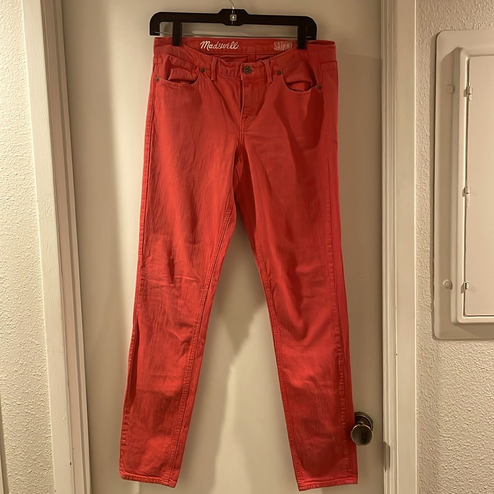 Madewell jeans orange